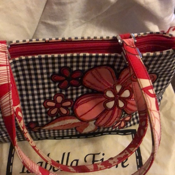 Checkered vintage bag by Isabella Fiore - Picture 3 of 8